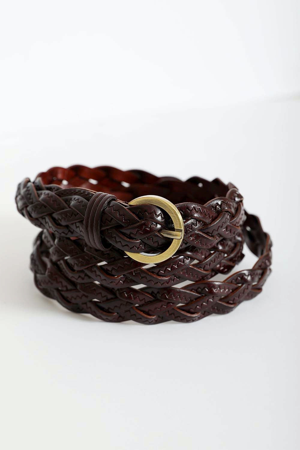 Classic Braided Leather Belt – Timeless Style for Every Outfit 🤎⛓️