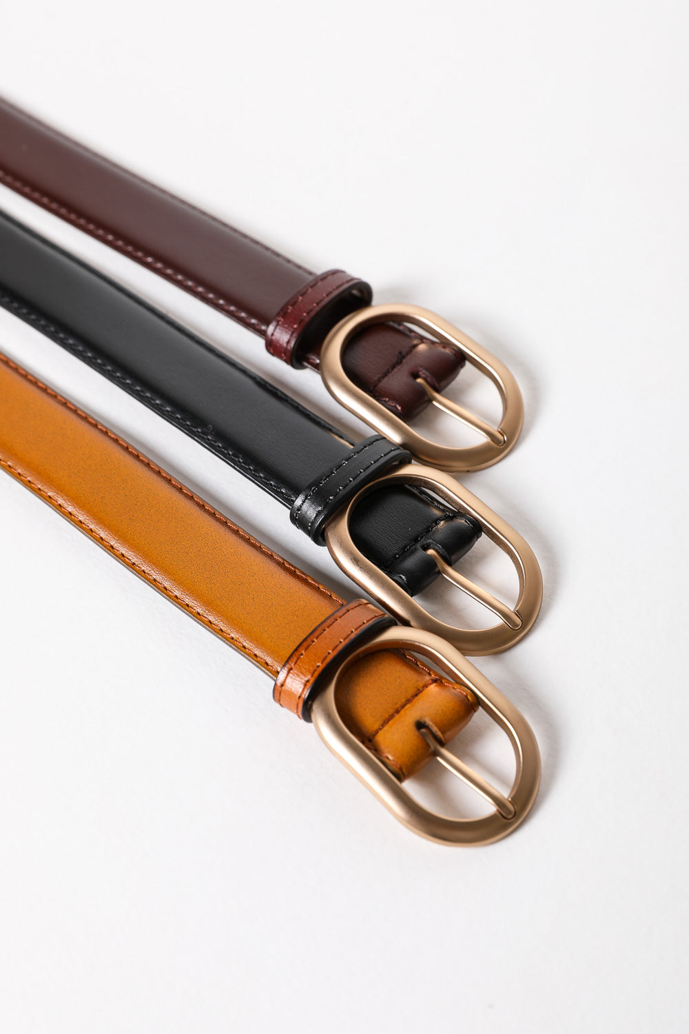 Chic Rose Gold Waist Belt – Matte Finish & Versatile Style