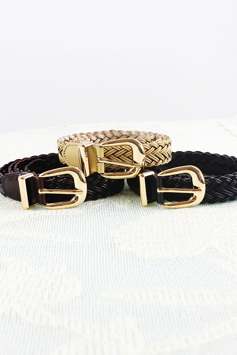 Everyday Braided Belt – Effortless Style & Comfort 🌿⛓️