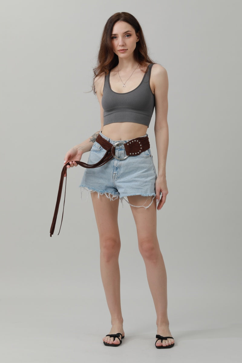 Long Fringe Waist Cincher – Vintage Draped Sash Belt 🌟🤠