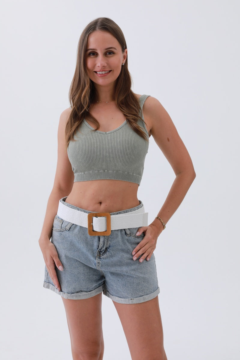 The Nature Woven Raffia Belt – Square Buckle, Earthy Elegance 🌿✨