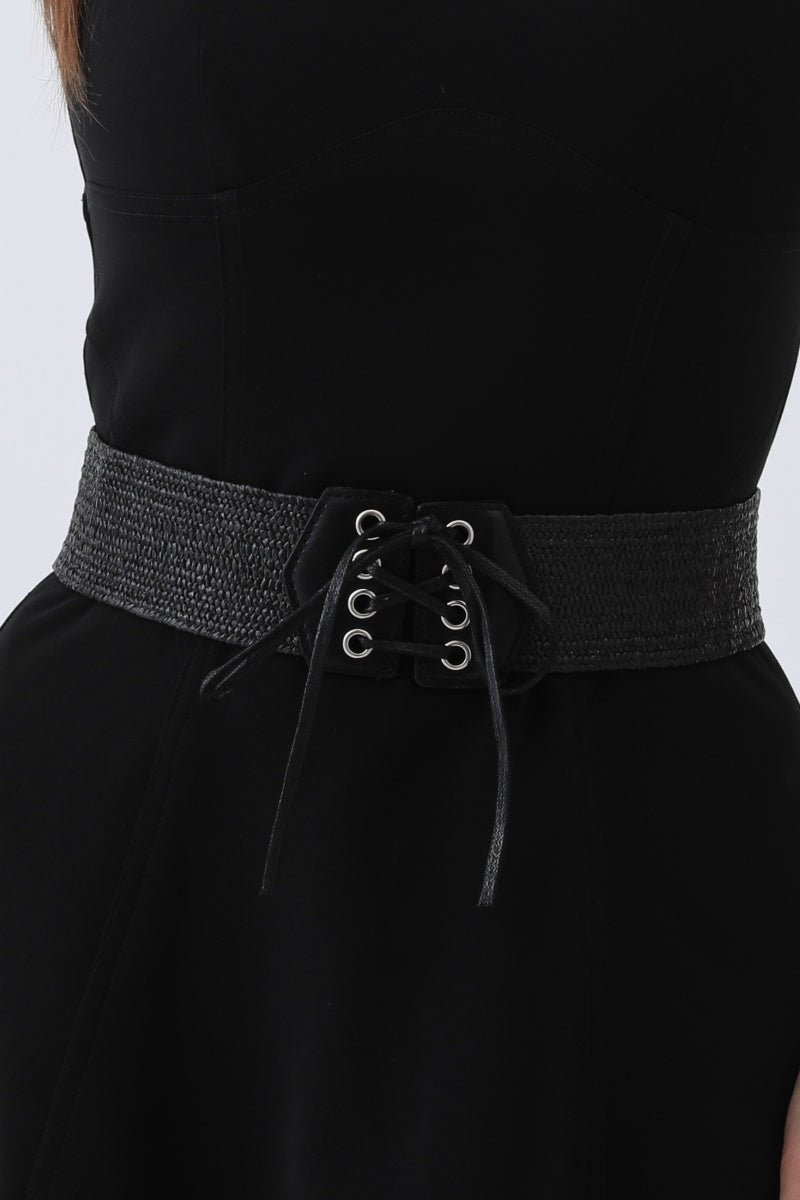 Adjustable Bow Belt – Stretchy Woven Waistband🌸✨