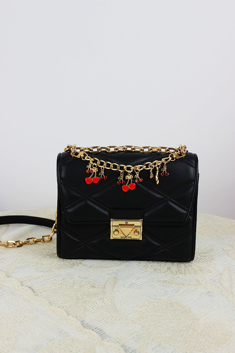 Cherry Charm Crossbody Strap – Adjustable Chain Bag Handle 🍒⛓️