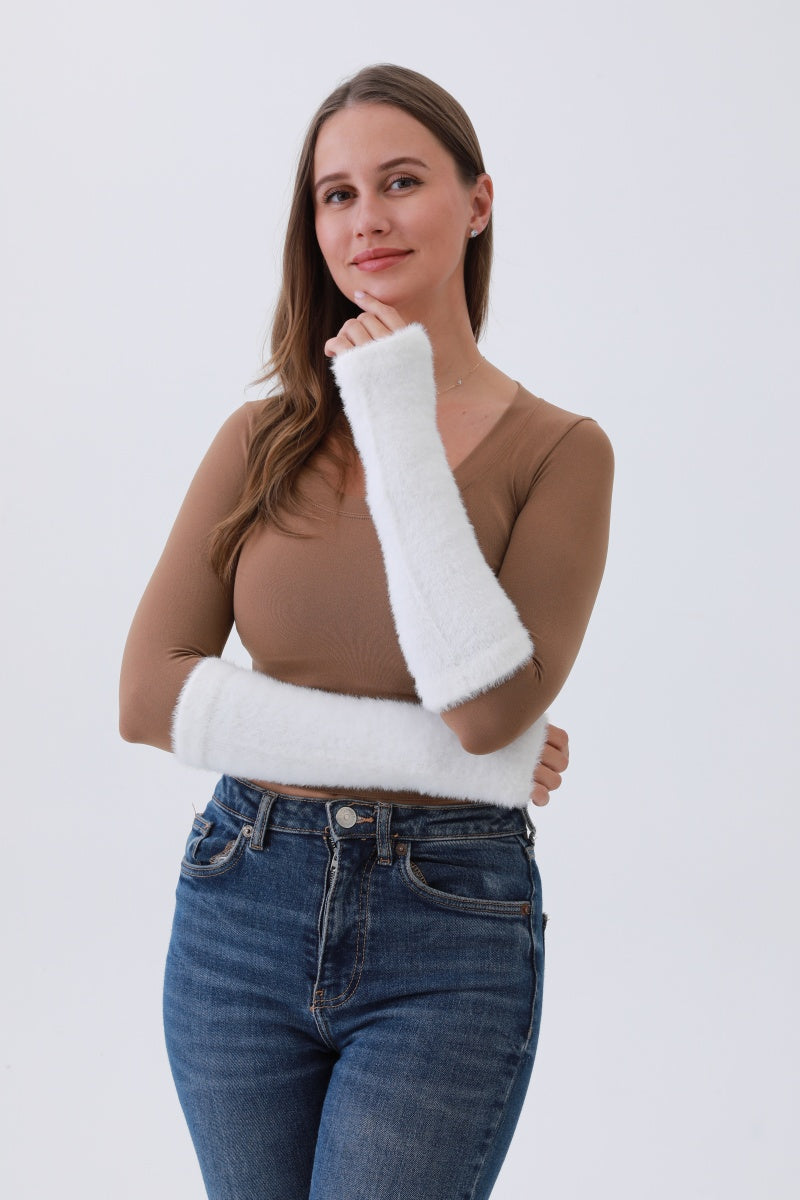 Cozy Ultra-Soft Winter Arm Hand Warmers – Must-Have Cold-Weather Comfort ❄️💖