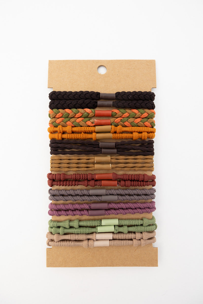 Braided Hair Tie Bracelets – Stackable Boho Set 🌿✨