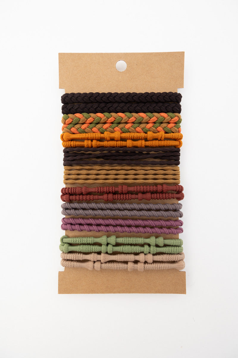 Braided Hair Tie Bracelets – Stackable Boho Set 🌿✨