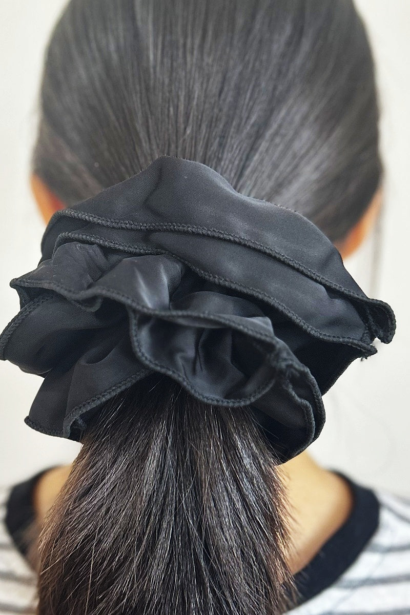 Parisian Satin Scrunchies – Retro Hair Ties with Luxe Feel 🌟🎀