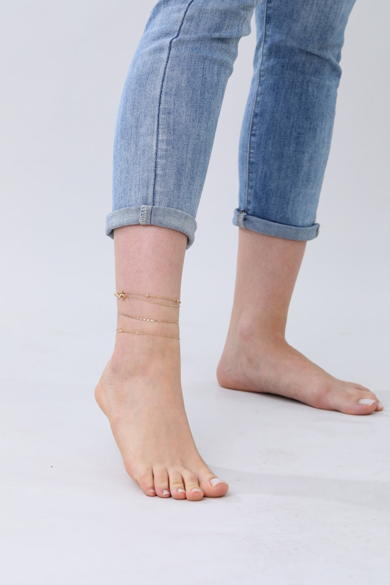 Versatile Gold Chain Anklet & Bracelet – 2-in-1 Elegance✨