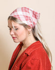 Triangle Flannel Head Scarf Hats & Hair Mauve