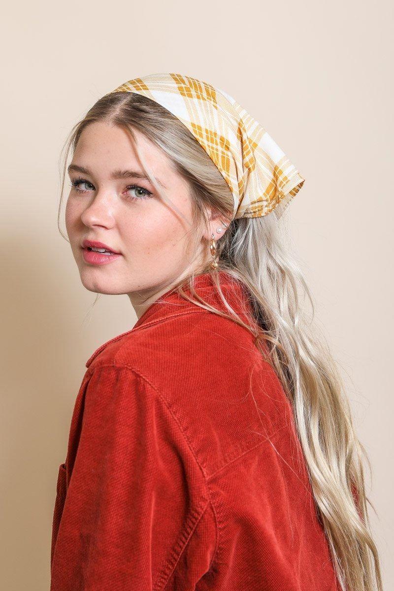 Triangle Flannel Head Scarf Hats & Hair