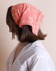Dainty Flower Bandana Face Masks Coral