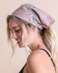 Muted Color Bandana Hats & Hair Dusty Rose