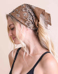 Muted Color Bandana Hats & Hair Mocha