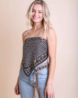 Oversized Luxe Cotton Bandana Hats & Hair Black