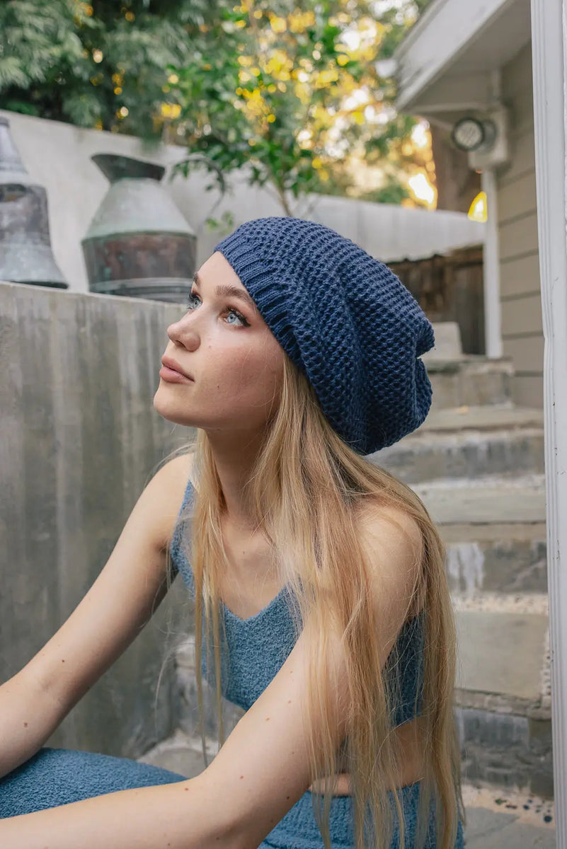 slouch-waffle-knit-beanie-blue 