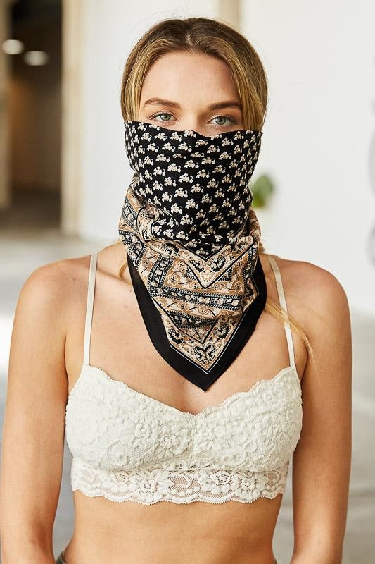 Vintage Vine Bandana Hats & Hair