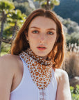 Wild Animal Print Bandana Bandanas Rust