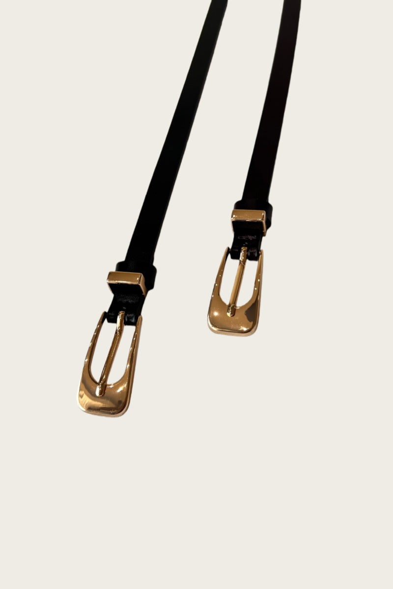 The Everyday Essential: Premium Skinny Leather Belt