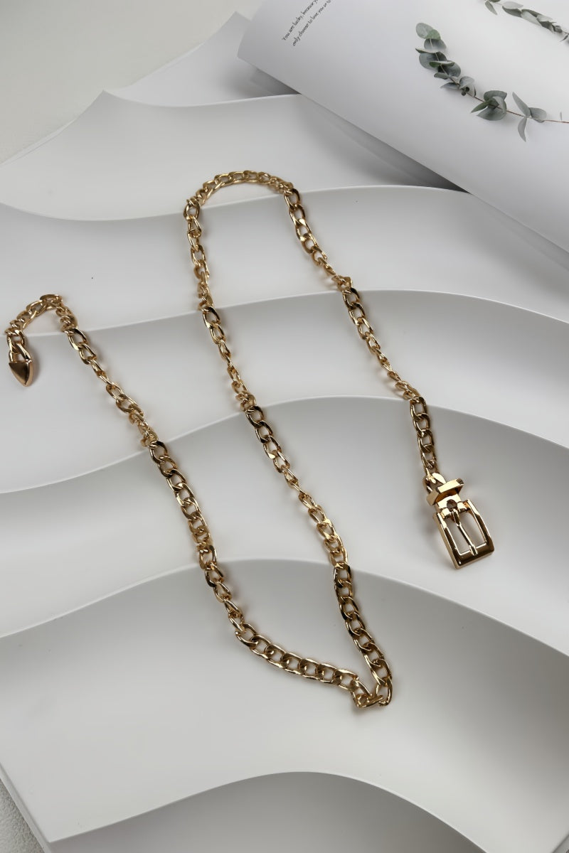 Chunky Chain Waist Belt - Versatile Punk Style ⛓️