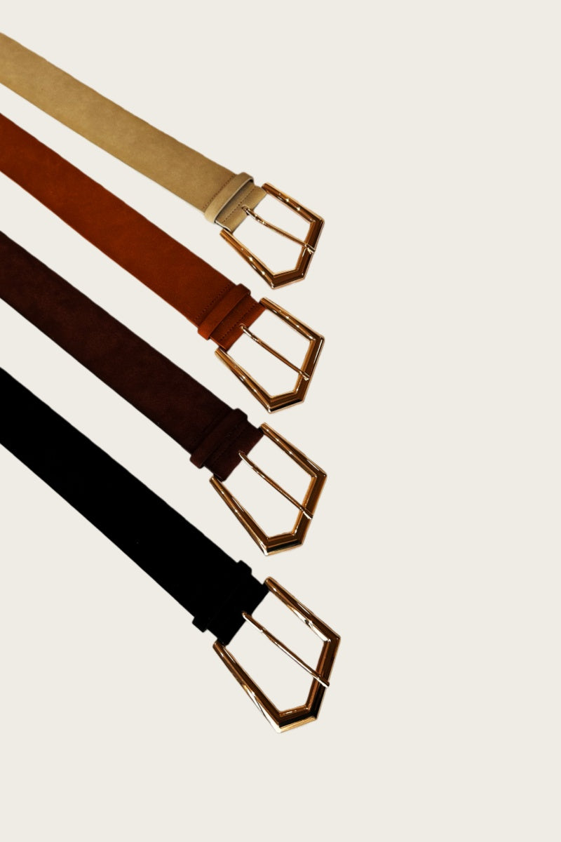 Wild West Chic: Wide Suede Belt