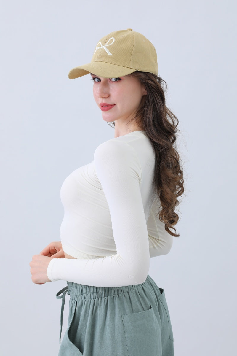 Embroidered Bow Ribbon Baseball Cap – Stylish &amp; Chic🎀⚾️