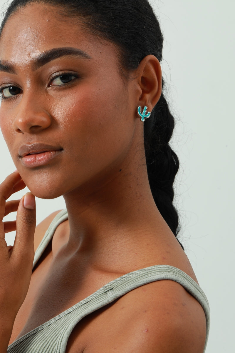 4-Pair Boho Earring Set – Mix &amp; Match Daily Styles 🌵🌸💎