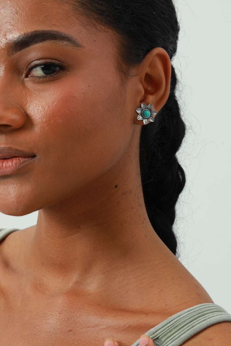 4-Pair Boho Earring Set – Mix &amp; Match Daily Styles 🌵🌸💎