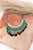 Turquoise Bohemian Fringe Bib Statement Necklace