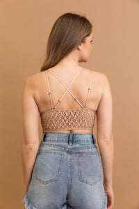 Crochet Lacey Charm Padded Bralette