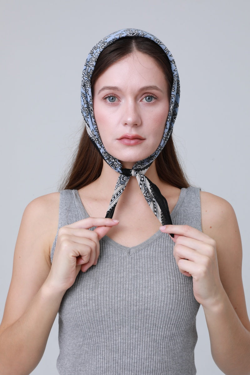 Printed Bandana Set – Versatile Headscarf &amp; Neck Wrap for Women 🌸🧣
