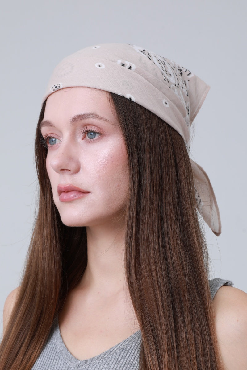 Soft Cotton Printed Bandanas – Multi-Way Headband &amp; Scarf Set 🌸🧣
