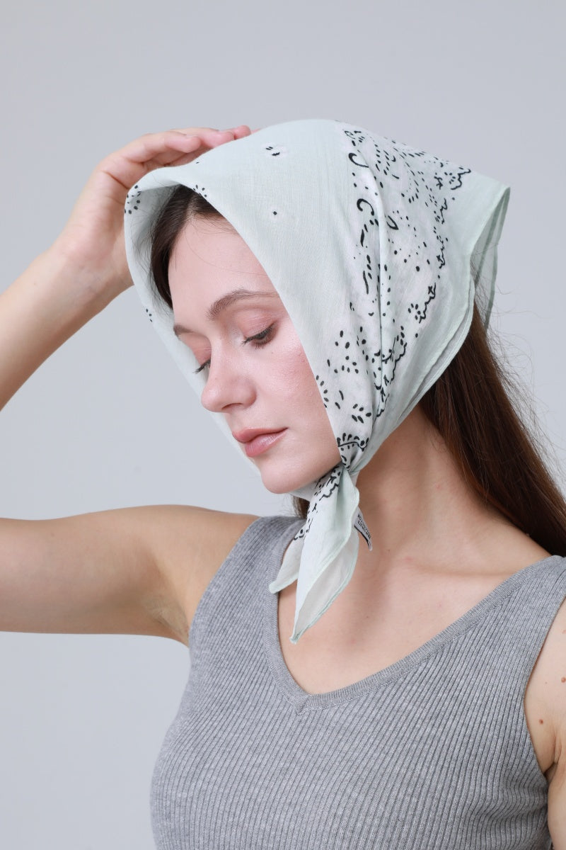 Soft Cotton Printed Bandanas – Multi-Way Headband &amp; Scarf Set 🌸🧣