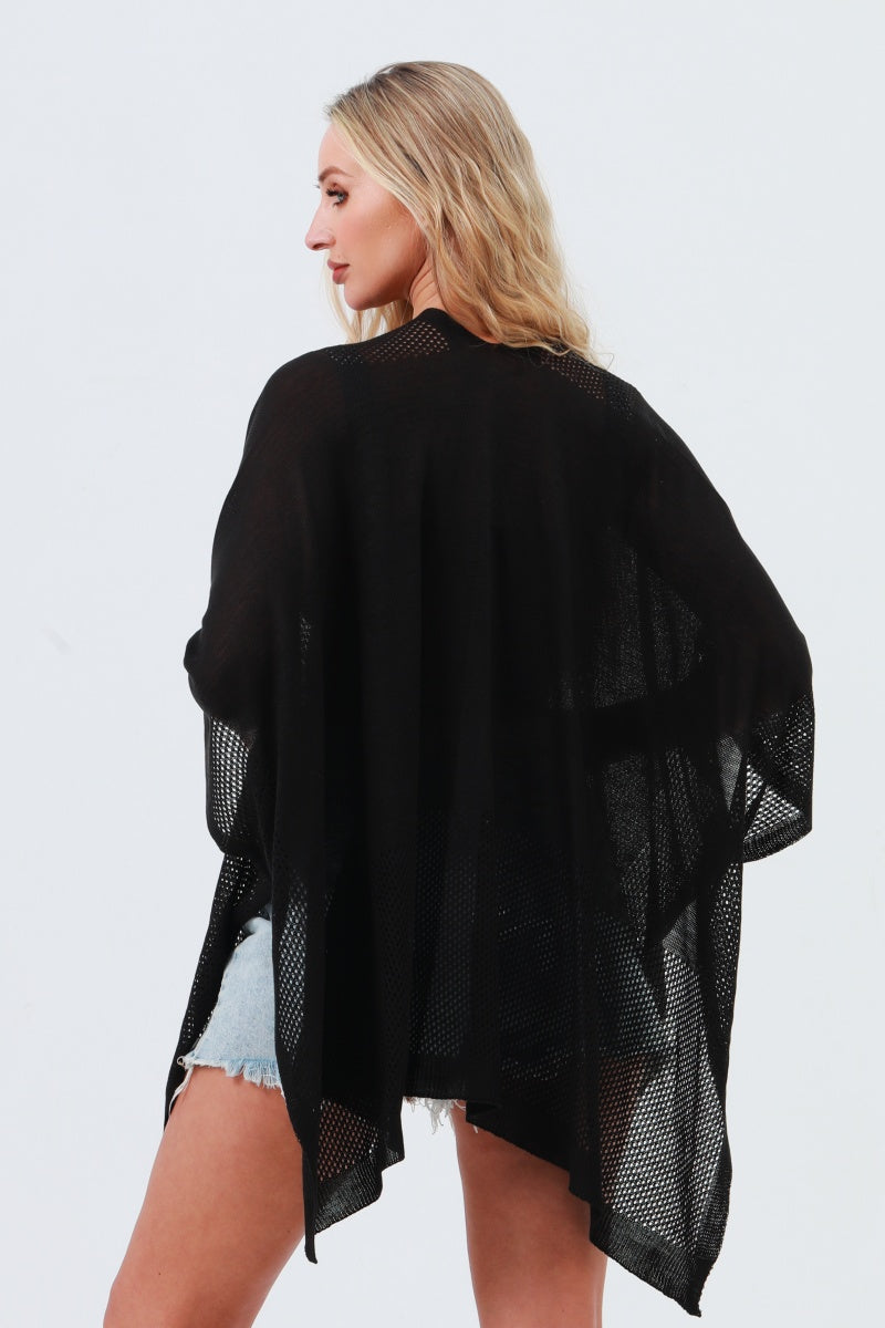 Oversized Mesh Knit Kimono – Lightweight &amp; Airy Cover-Up 🌬️🧥