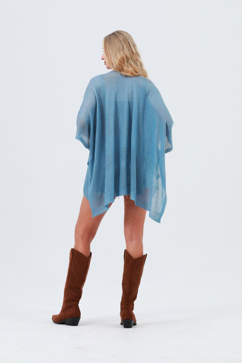 Oversized Mesh Knit Kimono – Lightweight &amp; Airy Cover-Up 🌬️🧥