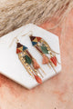 Boho Dreams Beads & Feathers Cascade Earrings Jewelry