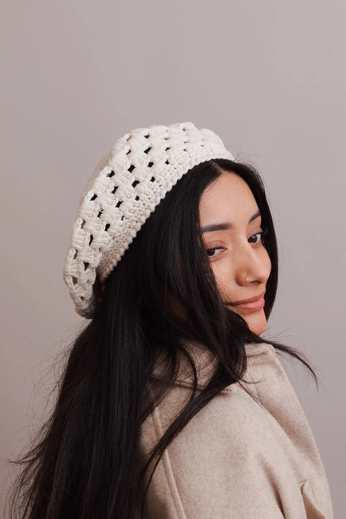 darling-crochet-knitted-beret-  display picture 2