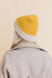 Essential Harmony Two-Tone Knit Cap Beanies