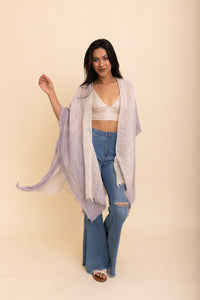 Mystic Hues Cotton Kimono Kimonos One Size / Stone