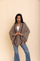 Over The Shoulder Knitted Shawl Ponchos