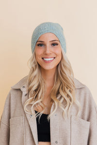 Rugged Edge Distressed Knit Beanie Beanies Mint