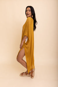 Sun-kissed Breeze Frayed Trim Kimono