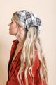 Triangle Flannel Head Scarf Hats & Hair Black