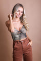 Tie Dye Mesh Keyhole Brami