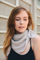 Scallop Stitch Trim Bandana Scarf