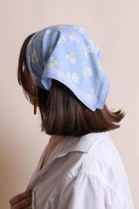 Dainty Flower Bandana Face Masks Periwinkle