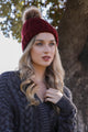 Basic Ribbed Pom Beanie Hats & Hair Burgundy