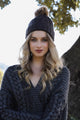 Basic Ribbed Pom Beanie Hats & Hair Gray