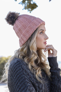 Basic Ribbed Pom Beanie Hats & Hair