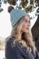 Basic Ribbed Pom Beanie Hats & Hair Mint