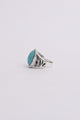 Bohemian Oval Cut Turquoise Ring Jewelry